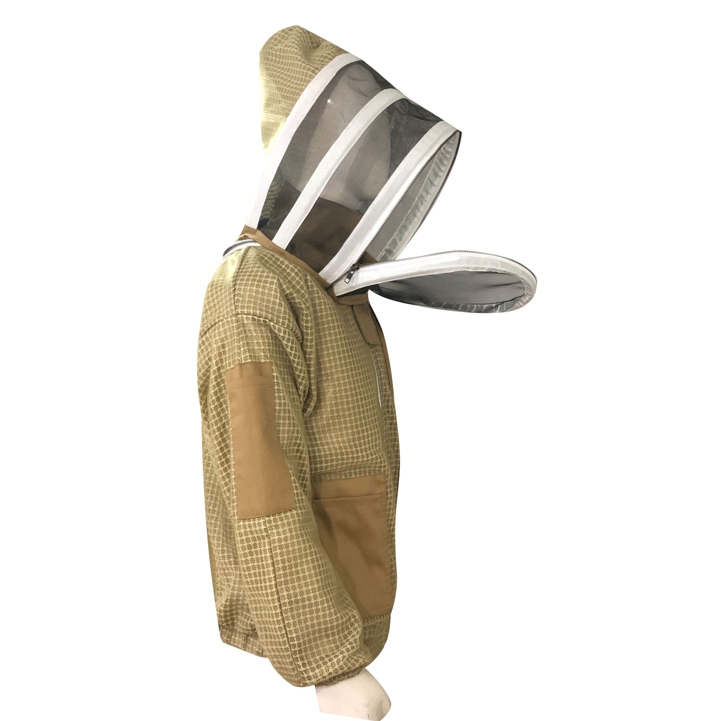 Beekeeping khaki Ventilated Jacket With Fencing Veil/ Hat (Copy)