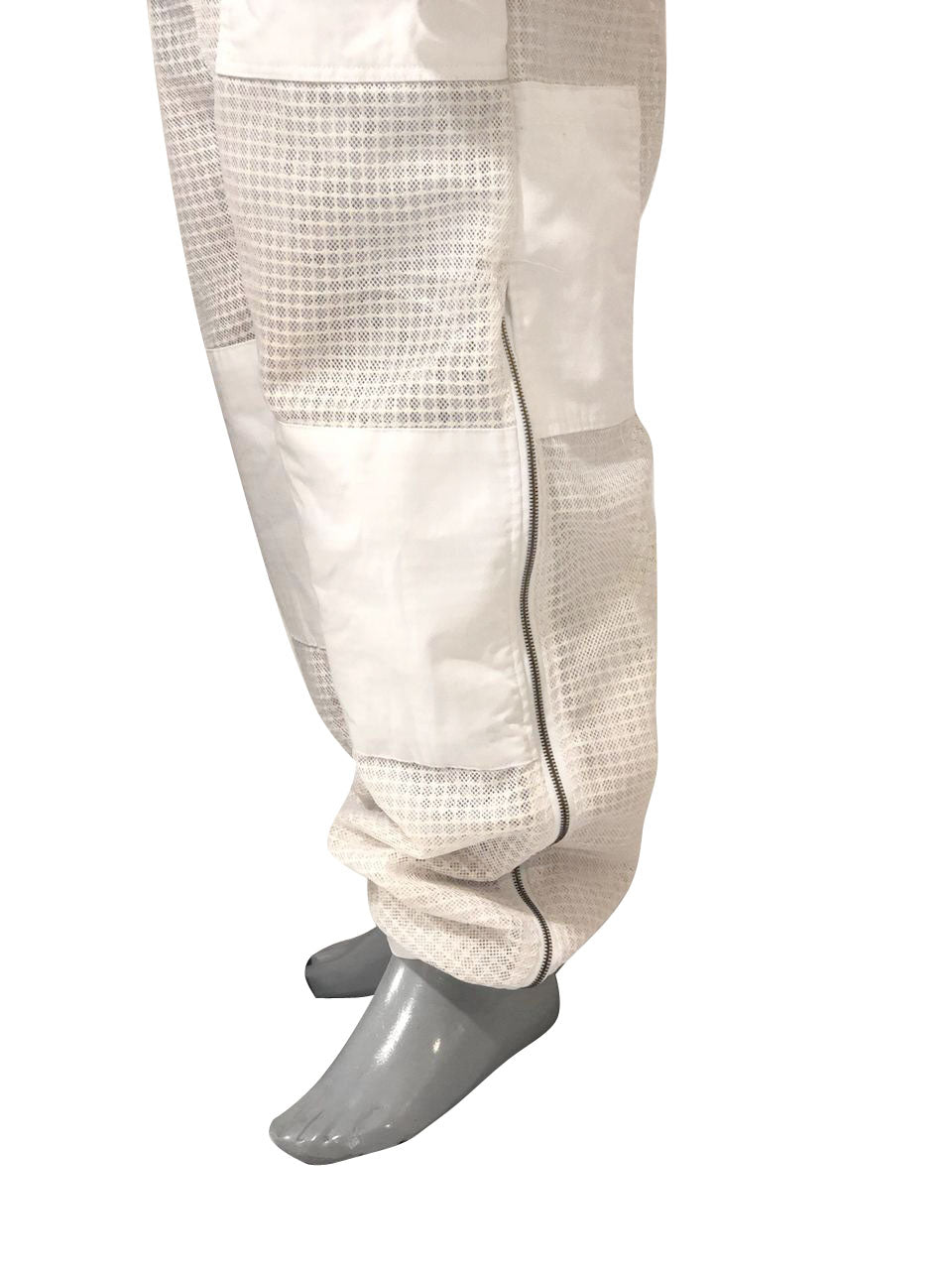 Premium 3-Layer Fully Ventilated Beekeeping Suit with2 Round Veils