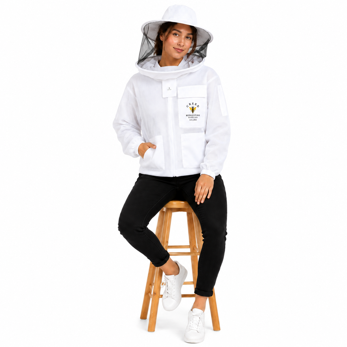 Beekeeping Airy Mesh Jacket With Round Veil/Hat