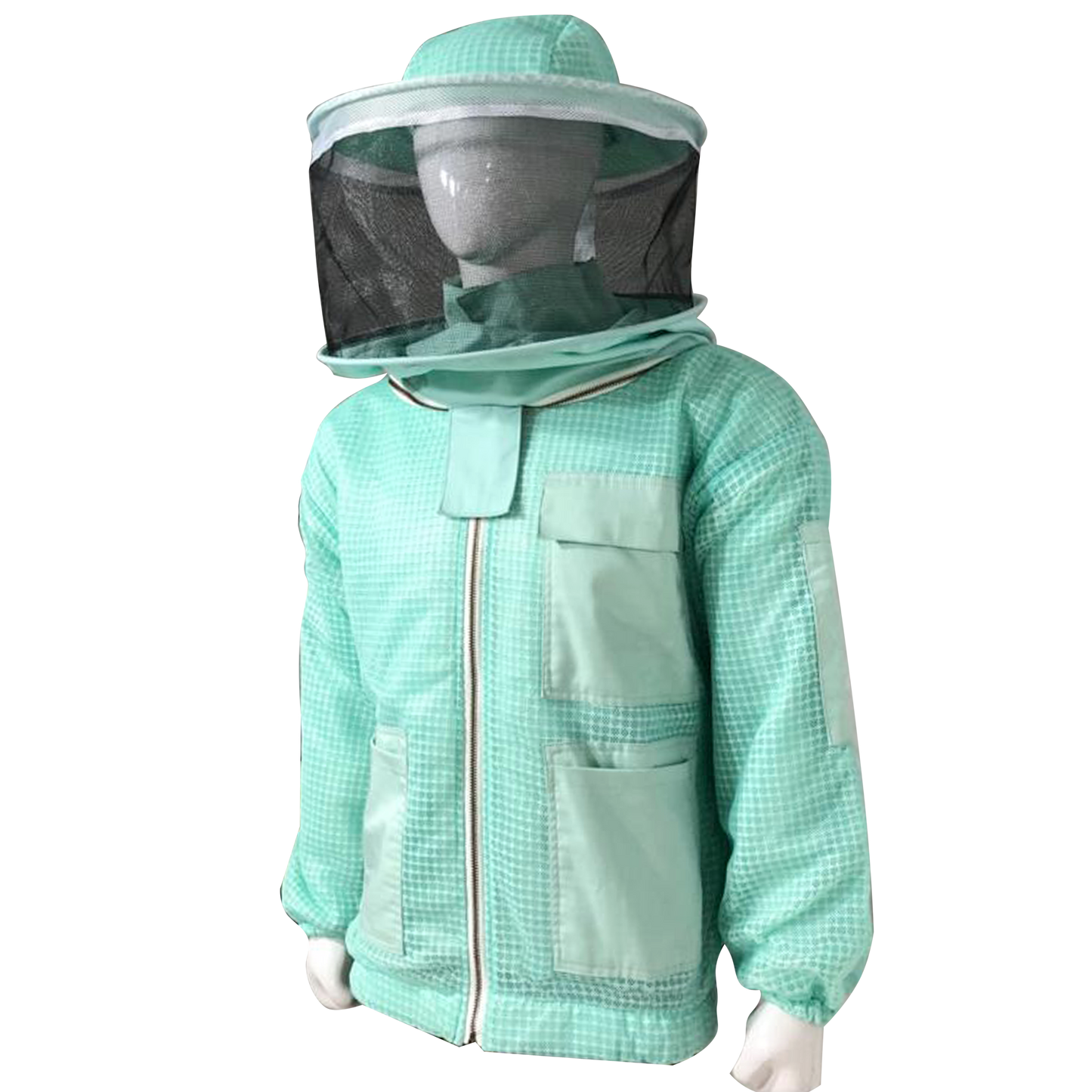 Premium Aqua 3-Layer Fully Ventilated Beekeeping Suit with 2 Round Veils (Copy)
