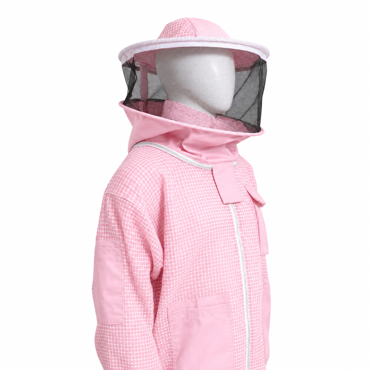 Premium Pink 3-Layer Fully Ventilated Beekeeping Suit with 2 Round Veils (Copy)