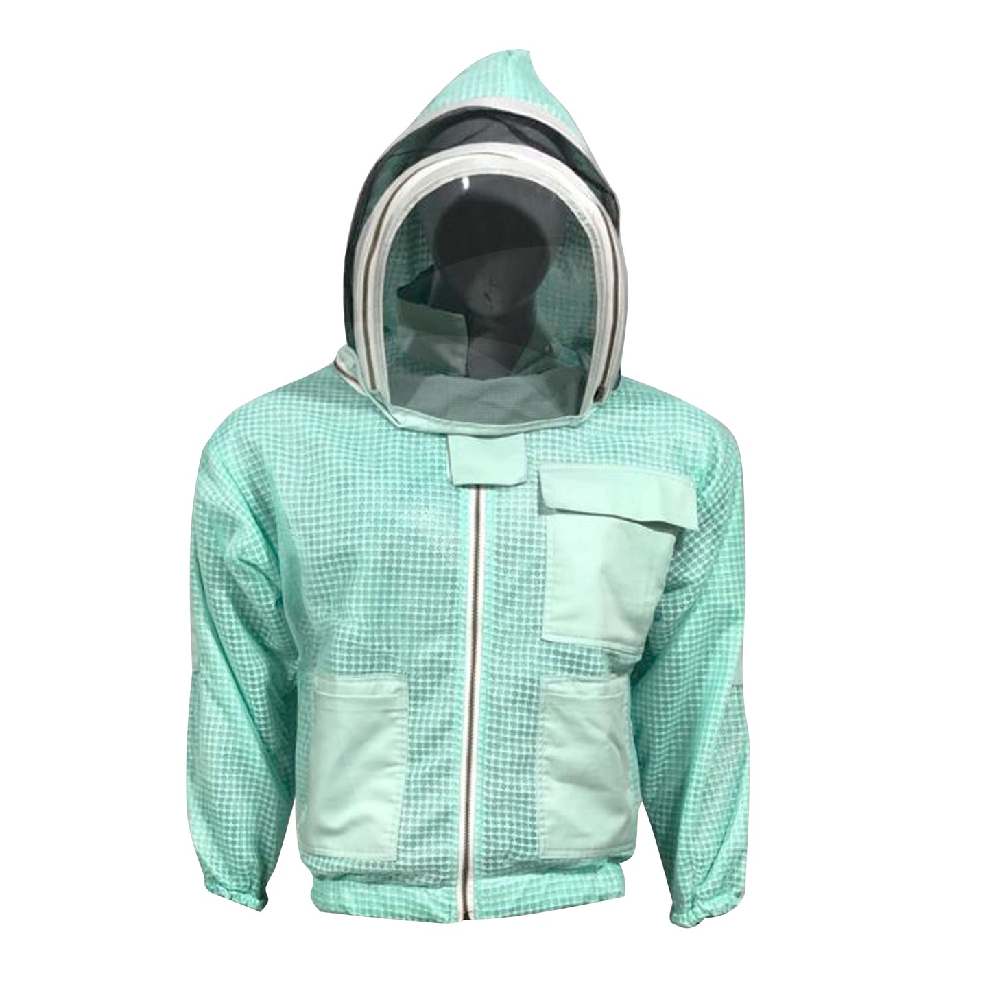 Beekeeping Ventilated Aqua Jacket With Fencing Veil/ Hat