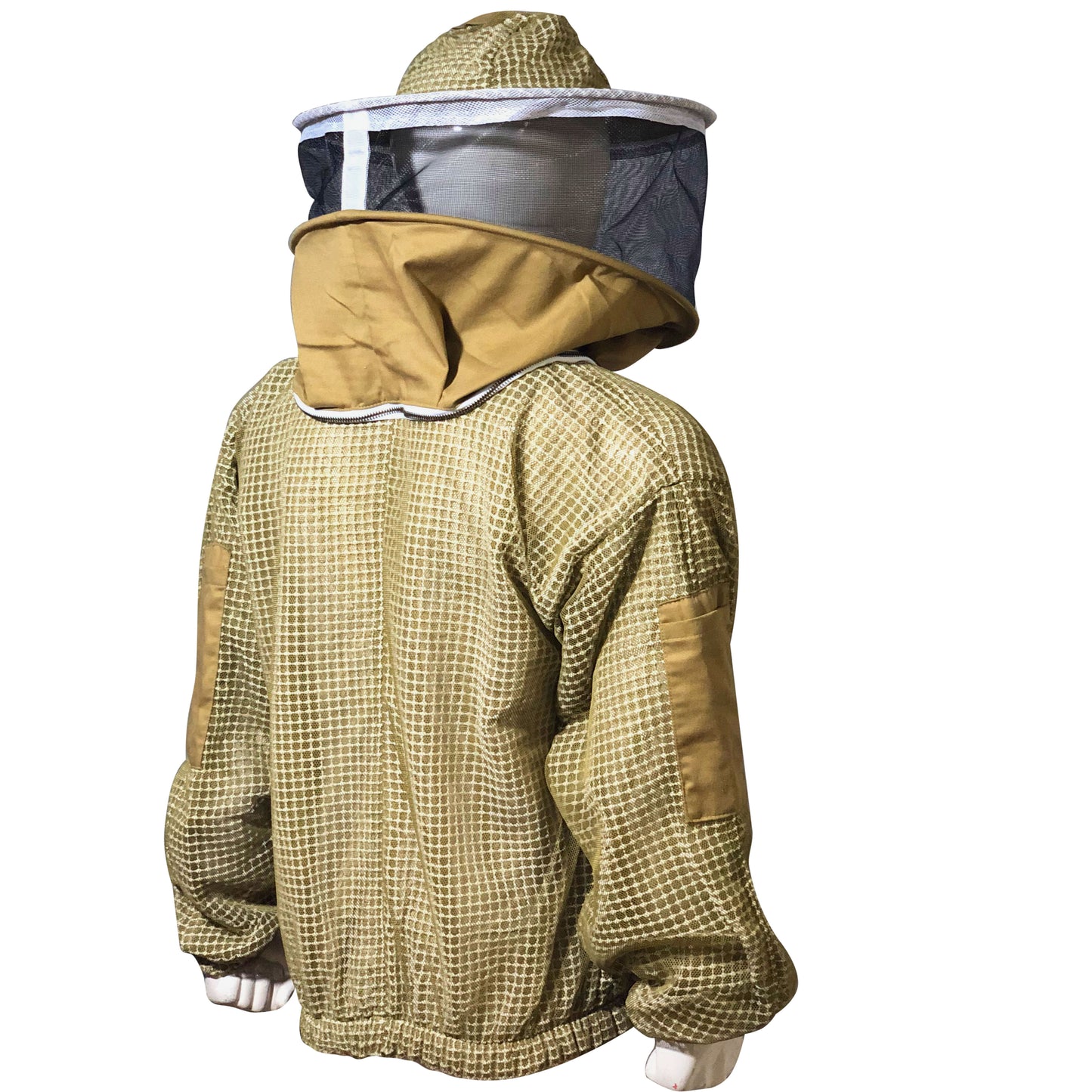 Premium Beekeeping Ventilated Khaki Jacket with Round Veil (Copy)
