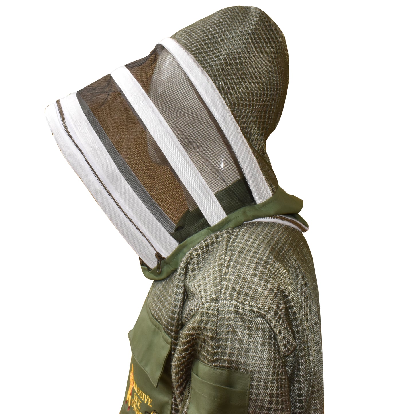 Beekeeping Olive Green Ventilated Jacket With Fencing Veil/ Hat (Copy)