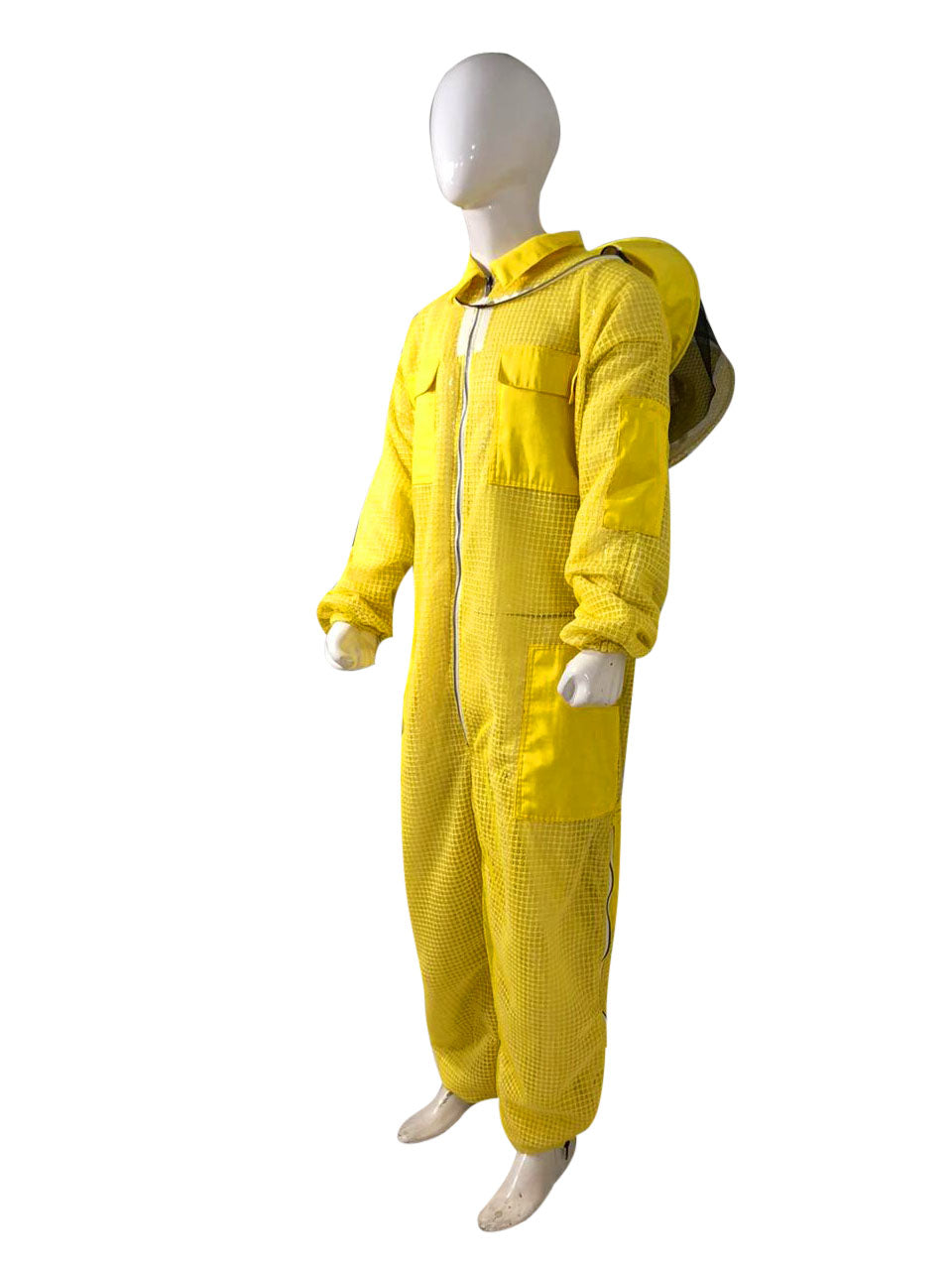 Premium Yellow 3-Layer Fully Ventilated Beekeeping Suit with 2 Round Veils (Copy)